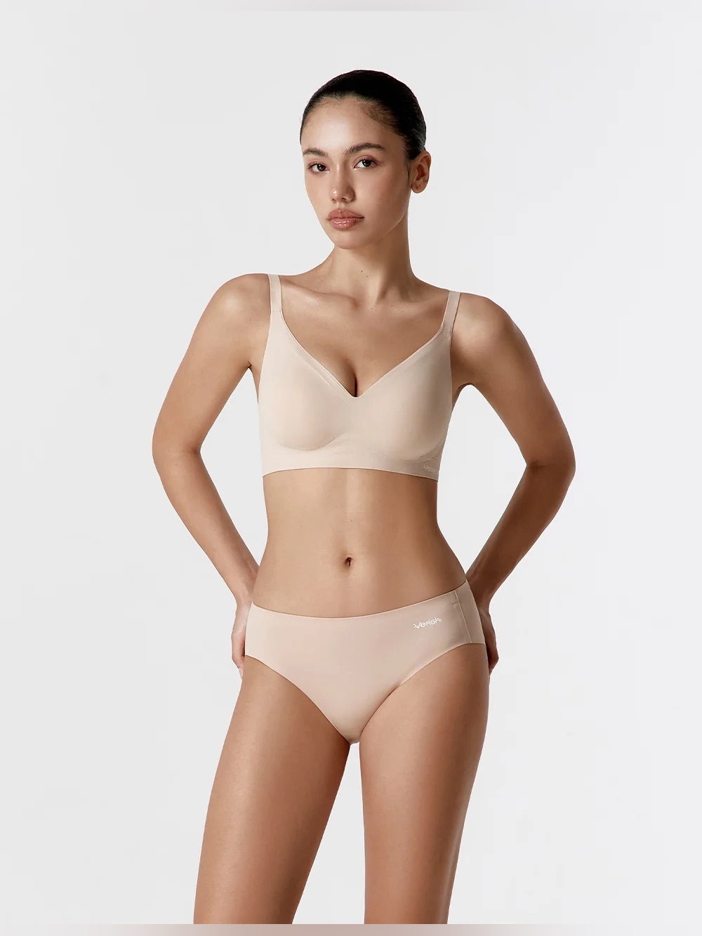 EUC VERISH COOL FIT BRA VOLUME FIT Beige L Worn 2x Korean Fashion RUNS SMALL